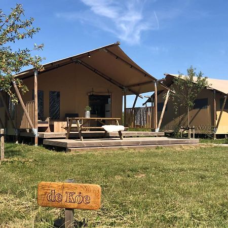 De Hazelaarshof Luxe Glampingtent Bij Natuurgebied De Millingerwaard Kekerdom Exterior foto